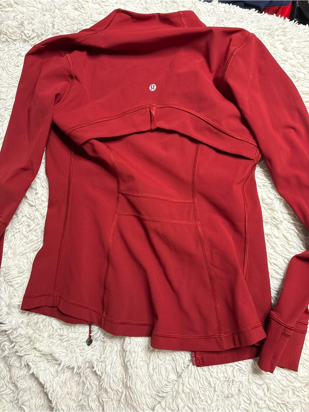 lululemon athletica red define jacket